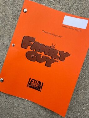 Family Guy 2012 Production Used Table Draft Script Boppa-Dee Bappa-Dee ITALY EP!